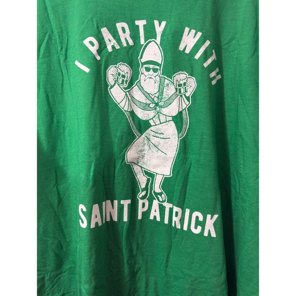Crazy‎ Dog St Patricks Day Party Graphic T-Shirt - Mens XL Green - Picture 3 of 5